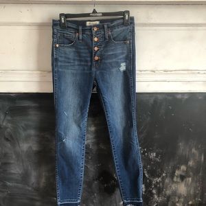 Madewell 10” High Rise skinny jean, petite length